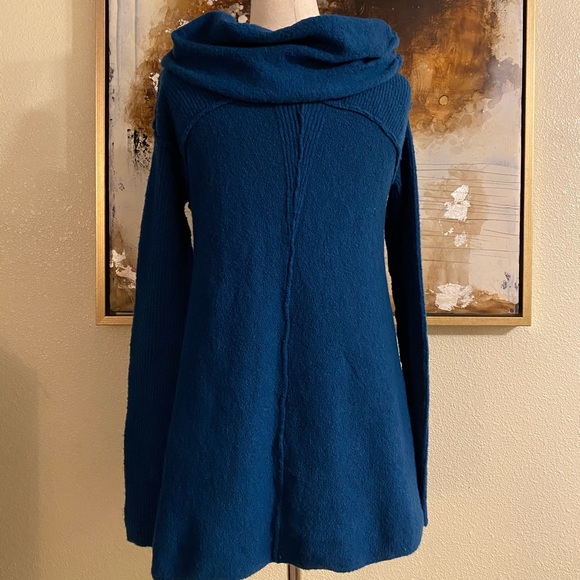 Free People cowl neck / turtleneck long sleeve sweater size XS ~ - Picture 7 of 14